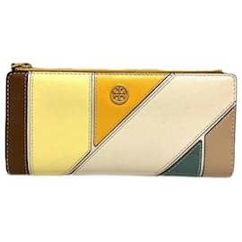 Autre Marque-Tory Burch Robinson Patchwork Zip Wallet in Great Condition-Other