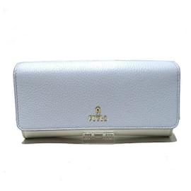 Autre Marque-Furla Leather Camellia Bifold Wallet in Great Condition-Other