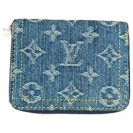 Louis Vuitton zippy denim Blue