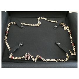 Colar Chanel novo 90 cm cinza pérola com sua caixa Bordeaux