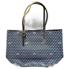 Fauré Le Page Daily Battle 32 Navy Blue Cloth Tote Bag Navy blue
