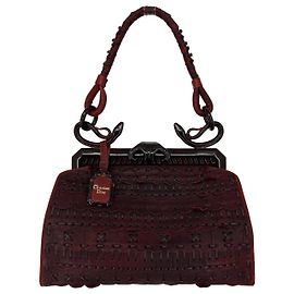 Christian Dior Sac Samurai édition limitée Dior RTW 2007 Bordeaux
