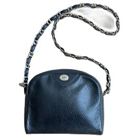 DIOR - Borsa in pelle granulata Nero