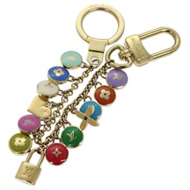 Louis Vuitton-LOUIS VUITTON Monogram Porte Cles Chainne Pastilles Charm M66172 LV Auth hk1544-Golden