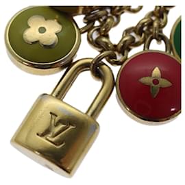 Louis Vuitton-LOUIS VUITTON Monogram Porte Cles Chainne Pastilles Charm M66172 LV Auth hk1544-Golden