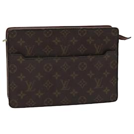 Louis Vuitton-LOUIS VUITTON Monogram Pochette Homme Clutch Bag M51795 LV Auth hk1491-Monogram