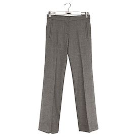 Miu Miu Weite Wollhosen Grau