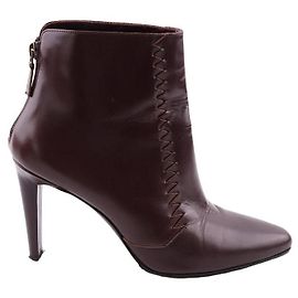 Michel Vivien Botas de couro Marrom