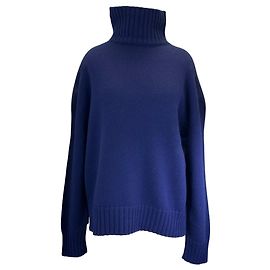 Pull à col montant bleu Majorelle de Lanvin Bleu
