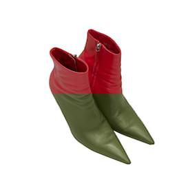 Balenciaga-BALENCIAGA Ankle boots T.EU 39 Leather-Red