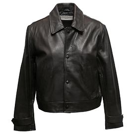 Autre Marque Black Officine Generale Leather Jacket Size US M Black