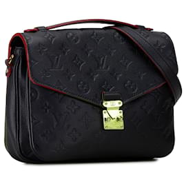 Louis Vuitton-Blue Louis Vuitton Monogram Empreinte Pochette Metis Satchel-Blue