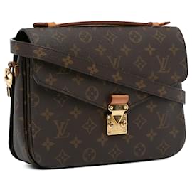 Louis Vuitton-Brown Louis Vuitton Monogram Pochette Metis Satchel-Brown