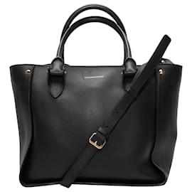 Alexander Mcqueen-Black Alexander McQueen Leather Tote Bag-Black