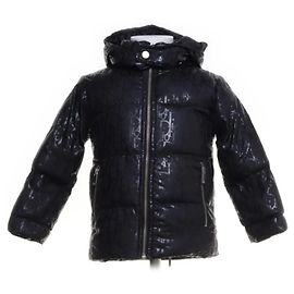 Christian Dior Schwarzer Mantel aus Polyester Mädchen 5 Jahre Schwarz
