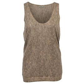 Bottega Veneta Streifenprint-Weste aus braunem Kaschmir Braun Rot