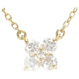 Autre Marque-Vendome Aoyama K18YG Diamond Necklace 0.27ct in Pristine Condition-Other