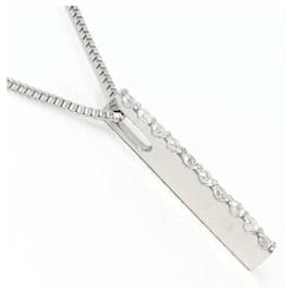 Autre Marque-PT900 PT850 Platinum Diamond Necklace in Pristine Condition-Other