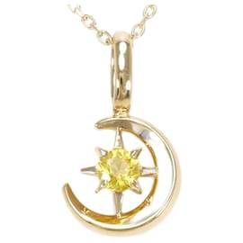 Autre Marque-Star Jewelry K10YG Yellow Sapphire Necklace in Excellent Condition-Other