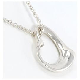 Autre Marque-Tiffany & Co Open Heart Silver Necklace in Pristine Condition-Other