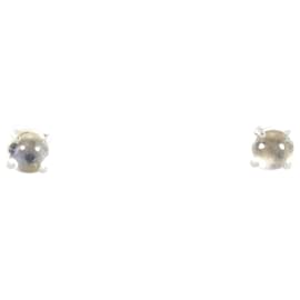 Autre Marque-PT900 Platinum Moonstone Earrings in Excellent Condition-Other