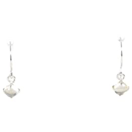 Autre Marque-PT900 Platinum Moonstone Earrings in Excellent Condition-Other