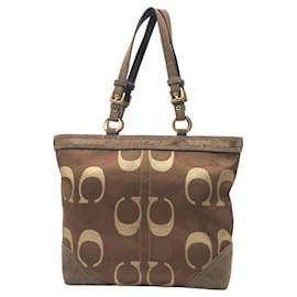 Autre Marque-Coach Canvas Tote Bag 10445 in Very Good Condition-Other