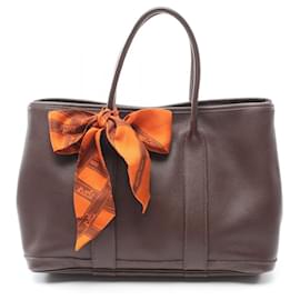 Autre Marque-Hermes Garden Twilly Havana Tote  Leather Tote Bag 200211M in Good Condition-Other