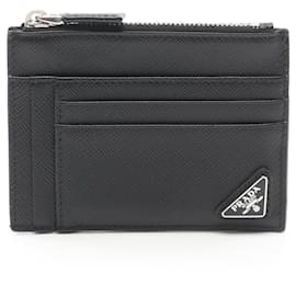 Autre Marque-Prada Saffiano Leather Card Holder Leather Card Case 2MC067 in Great Condition-Other