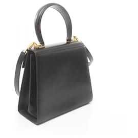 Autre Marque-Salvatore Ferragamo Gancini Leather Handbag Leather Handbag BX-21 2193 in Very Good Condition-Other