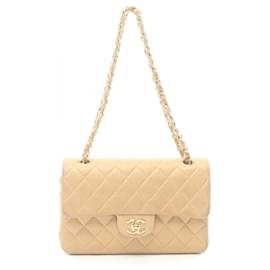 Autre Marque-Chanel Small Classic Double Flap Bag Leather Shoulder Bag in Good Condition-Other