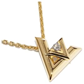 Autre Marque-Louis Vuitton K18YG Diamond Pendant Necklace Q93805 in Great Condition-Other