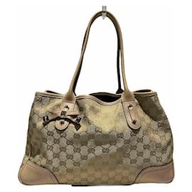 Autre Marque-Gucci GG Canvas Princy Tote Bag 163805 in Good Condition-Other