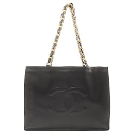 Autre Marque-Chanel Leather Chain Tote Bag Leather Tote Bag 4088688 in Very Good Condition-Other