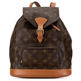 Autre Marque-Louis Vuitton Monogram Montsouris MM Backpack M51136 Brown PVC Leather in Very Good Condition-Other