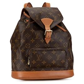 Autre Marque-Louis Vuitton Monogram Montsouris MM Backpack M51136 Brown PVC Leather in Very Good Condition-Other