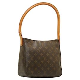 Autre Marque-Louis Vuitton Monogram Looping MM Shoulder Bag M51146 Brown PVC Leather in Very Good Condition-Other