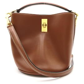 Autre Marque-Celine Leather Bucket 16 Leather Handbag F-RG-1222 in Great Condition-Other