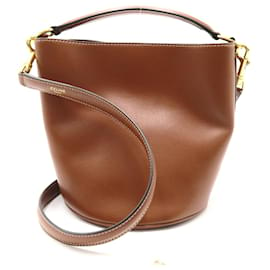 Autre Marque-Celine Leather Bucket 16 Leather Handbag F-RG-1222 in Great Condition-Other