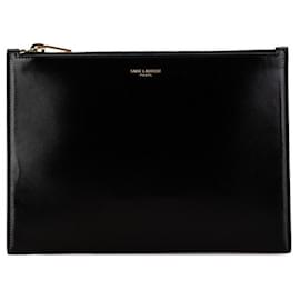 Autre Marque-Yves Saint Laurent Leather Clutch Bag 665098 in Very Good Condition-Other