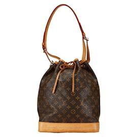 Autre Marque-Louis Vuitton Monogram Noe Shoulder Bag M42224 Brown PVC Leather in Very Good Condition-Other