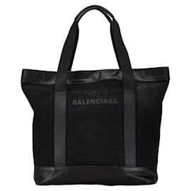 Autre Marque-Balenciaga Canvas Leather Tote Handbag in Very Good Condition-Other