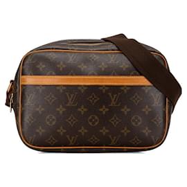 Autre Marque-Louis Vuitton Monogram Reporter PM Shoulder Bag M45254 Brown PVC Leather in Very Good Condition-Other