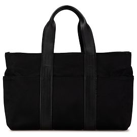 Borsa tote Acapulco MM in tela nera Hermès Nero