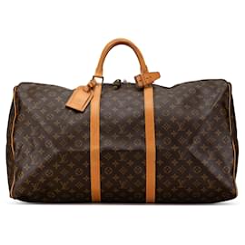 Louis Vuitton-Louis Vuitton Brown Monogram Keepall 60-Brown