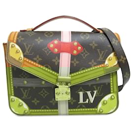 Louis Vuitton-Louis Vuitton Brown Monogram Summer Trunk Pochette Metis-Brown