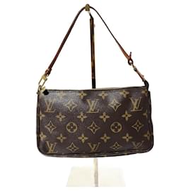 Louis Vuitton-LOUIS VUITTON Accessoire Monogram Pochette Braun-Braun