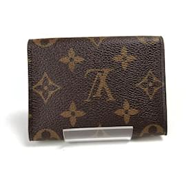 Louis Vuitton-Louis Vuitton Monogram Card Case-Golden,Metallic