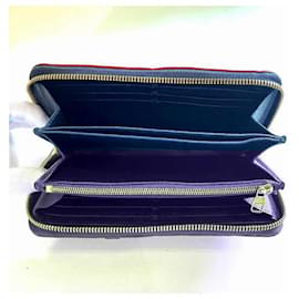 Louis Vuitton-Louis Vuitton Monogram Empreinte Zippy Wallet-Blue