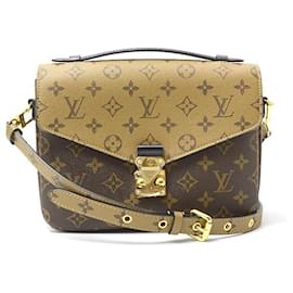 Louis Vuitton-Louis Vuitton Monogram Reverse Pochette Metis MM Shoulder Bag-Brown